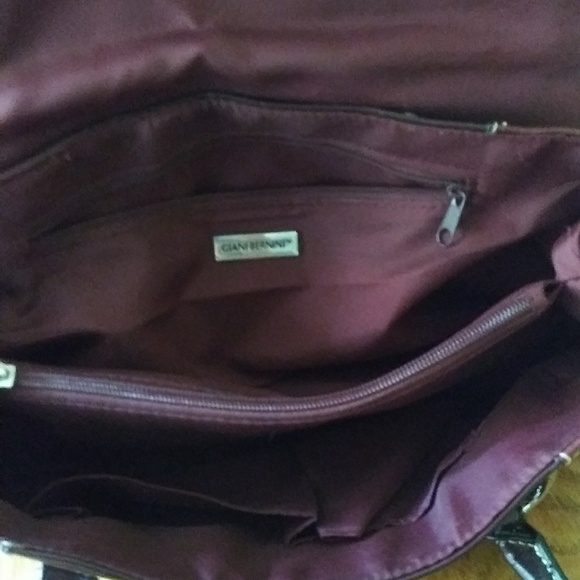 Giani Bernini Oxblood red handbag purse - Picture 4 of 5